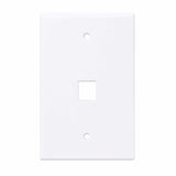 Intellinet 1-Outlet Oversized Keystone Wall Plate, White