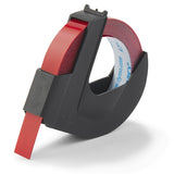 DYMO Authentic Embossing Label Tape | 9 mm x 3 m roll | White Print on Red | Self-Adhesive | for Embossing Label Makers | 1 Count
