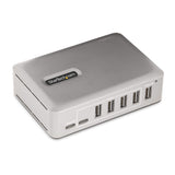 StarTech.com 7-Port USB-C Hub - 5x USB-A + 2x USB-C - Self-Powered w/65W Power Supply - USB 3.1 10Gbps - Desktop/Laptop USB Hub w/3ft USB-IF Certified Locking Cable - USB C Hub - TAA