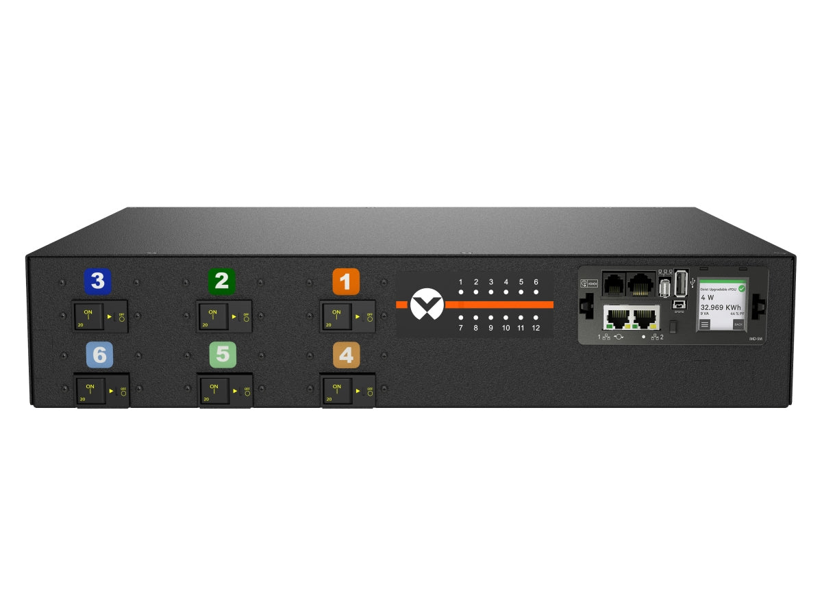 Vertiv Geist MNR5MDR6-12CF18-5CS15A0H10-S power distribution unit (PDU) 12 AC outlet(s) 0U Black