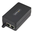 StarTech.com 1-Port 10Gbps PoE++ Injector, 60W, 2.5/5/10G Ethernet/10/100/1000M, PoE++ (802.3af/at/bt), Wall Mountable, Unmanaged Inline Power Over Ethernet, TAA