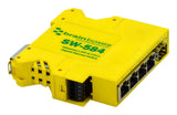 Brainboxes SW-584 network switch Unmanaged Gigabit Ethernet (10/100/1000) Yellow