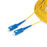 StarTech.com 100m (328ft) SC to SC (UPC) OS2 Single Mode Simplex Fiber Optic Cable, 9/125µm, 40G/100G, Bend Insensitive, Low Insertion Loss, LSZH Fiber Jumper Cord
