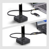 StarTech.com USB-C/USB-A to M.2 NVMe Dock Adapter, 10Gbps, Tool-Free External M.2 NVMe SSD Reader, B+M/M-Key