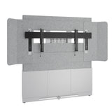 Middle Atlantic ForumTM Floor-to-Wall Mounted 66" (3 Bay) Display Stand for (1) 81" 21:9 Ultra-Wide Display, Light Colorway