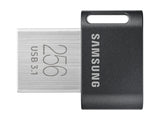 Samsung FIT Plus USB flash drive 256 GB USB Type-A 3.2 Gen 1 (3.1 Gen 1) Black, Stainless steel