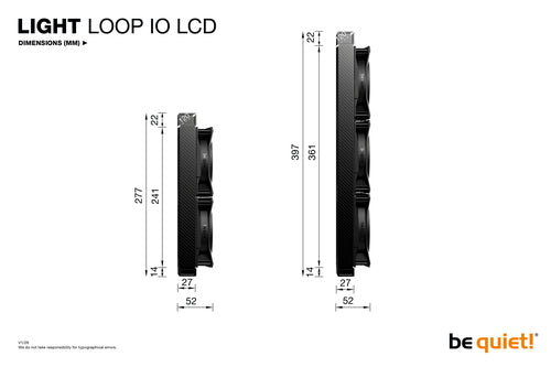 be quiet! Light Loop IO LCD 240 mm Black