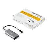 StarTech.com 4 Port USB C Hub w/ 3x USB A & 1x USB C - SuperSpeed 10Gbps USB Type-C 3.2 Gen 2 Hub - USB Bus Powered - Compact USB-C to USB Adapter Hub - Portable/Laptop Hub - Aluminum - TAA