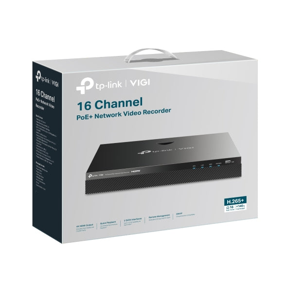 TP-Link VIGI 16 Channel PoE+ Network Video Recorder 4TB