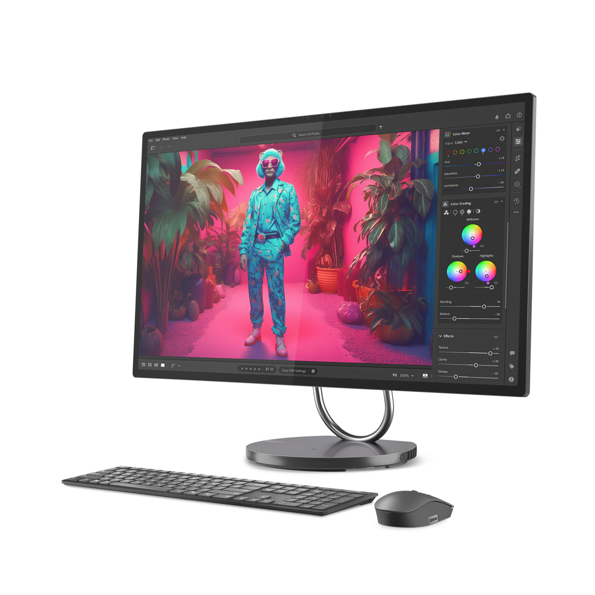 Lenovo Yoga AIO 32ILL10 Copilot+ PC Intel Core Ultra 7 258V 80 cm (31.5") 3840 x 2160 pixels All-in-One PC 32 GB LPDDR5x-SDRAM 1 TB SSD NVIDIA GeForce RTX 4050 Windows 11 Pro Wi-Fi 7 (802.11be) Grey
