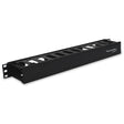 Wavenet Plastic Duct Horizontal Cable Manager, Single‐Sided, W/Cover, 1u