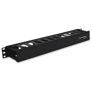 Wavenet Plastic Duct Horizontal Cable Manager, Single‐Sided, W/Cover, 1u