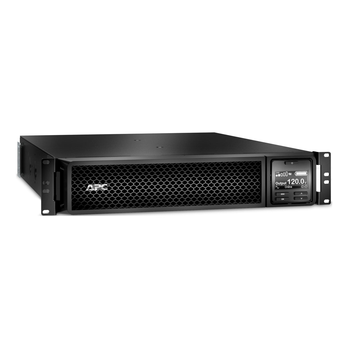 APC Smart-UPS On-Line, 2200VA, Rackmount 2U, 120V, 6x 5-20R+1x L5-20R NEMA outlets, Network Card, Extended runtime, W/ rail kit