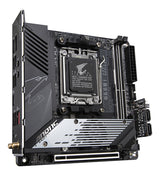GIGABYTE B650I AORUS ULTRA Motherboard - Supports AMD Ryzen 9000 CPUs, 8+2+1 Digital VRM, up to 7200MHz DDR5 (OC), 1xPCIe 5.0 + 2xPCIe 4.0 M.2, Wi-Fi 6E, 2.5GbE LAN, USB 3.2 Gen 2x2