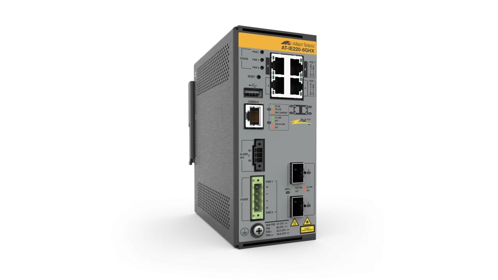 Allied Telesis AT-IE220-6GHX-80 Managed L2 Gigabit Ethernet (10/100/1000) Power over Ethernet (PoE) Grey