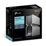 TP-Link Archer BE900 wireless router Multi-Gigabit Ethernet Quad-band (2.4 GHz / 5 GHz-1 / 5 GHz-2 / 6 GHz) Black, Grey