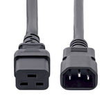 StarTech.com 6ft (1.8m) Heavy Duty Power Cord, C14 to C19, 15A 250V, 14AWG, Heavy Gauge PDU Power Cable, Replacement Server Power Cable, AC Power Cord, TAA Compliant, UL Listed
