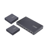 StarTech.com 4-Port HDMI Extender and Splitter Over CAT6, 4K 60Hz, Up to 230ft (70m), 1x4 HDMI over Ethernet Distribution Kit with IR and Power Over Cable