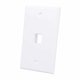 Intellinet 1-Outlet Keystone Wall Plate, White