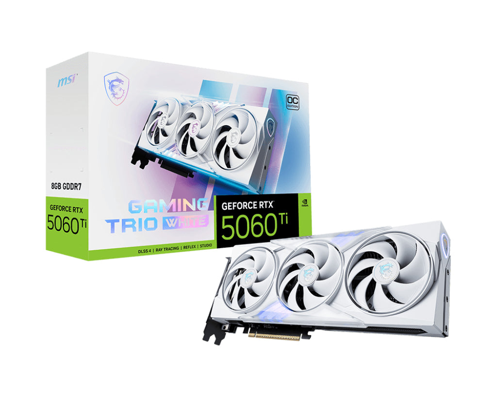 MSI GeForce RTX 5060 Ti 8G GAMING TRIO OC WHITE NVIDIA 8 GB GDDR7