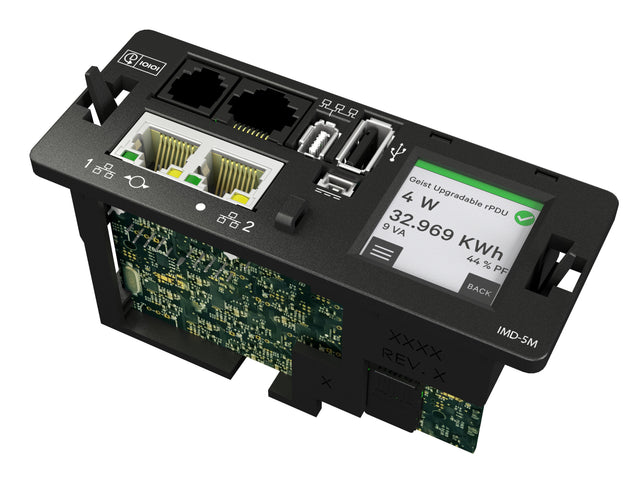Vertiv PowerIT rack PDU Interchangeable Monitoring Device Upgrade | Local & Remote Monitoring | Redundant Power | Touchscreen | Hot Swappable