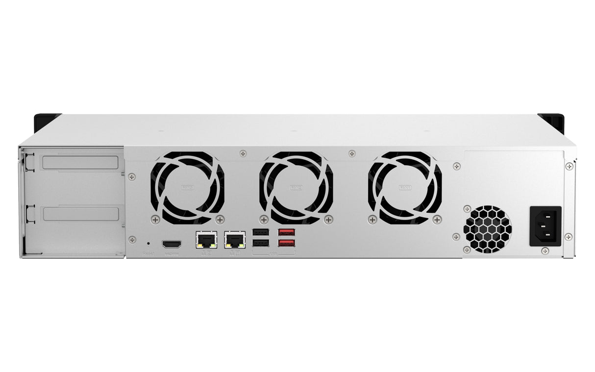 QNAP TS-864EU NAS Rack (2U) Intel® Celeron® 8 GB DDR4 0 TB QNAP Turbo System Black