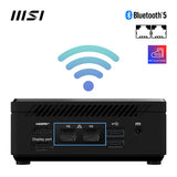 MSI Cubi N ADL Intel N100 Desktop PC, NUC, SFF, Mini Computer, HTPC, (4GB RAM, 128GB SSD, Windows 11 PRO), UHD Graphics/Type C/HDMI/DisplayPort/Dual LAN/WiFi 5/BT 5.1/VESA