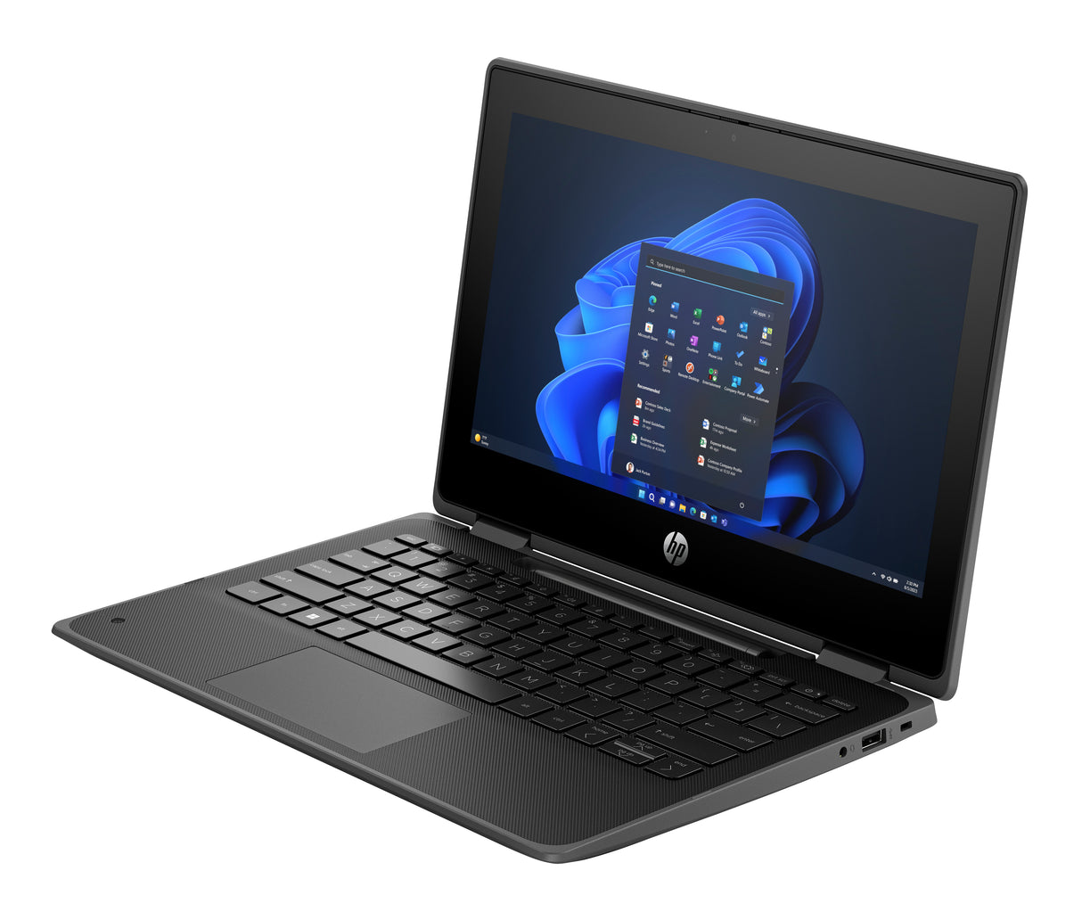 HP Fortis Flip G1i Intel® N N150 Hybrid (2-in-1) 29.5 cm (11.6") Touchscreen HD 4 GB LPDDR5-SDRAM 128 GB UFS Wi-Fi 6E (802.11ax) Windows 11 Pro Black