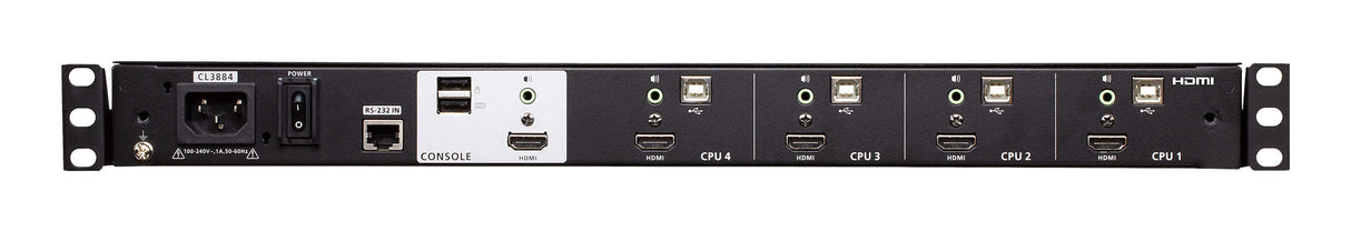 ATEN CL3884NW KVM switch Rack mounting Black