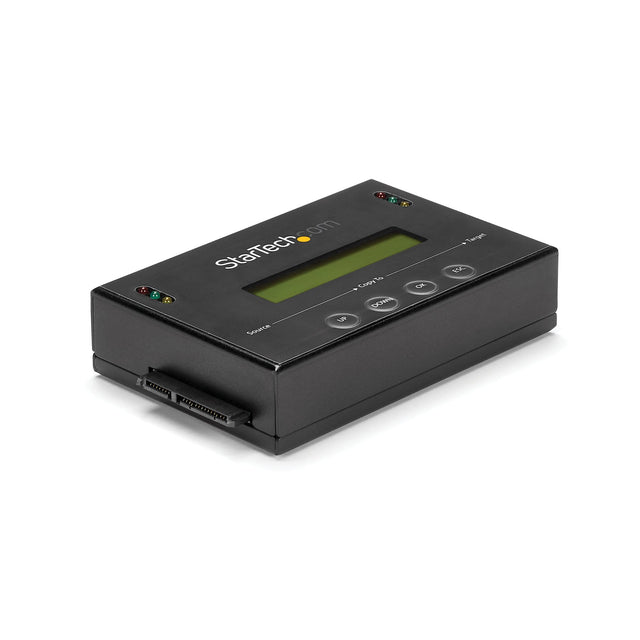 StarTech.com 1:1 Standalone Hard Drive Duplicator & Eraser, SATA HDD / SSD Disk Cloner / Copier / Wiper / Sanitizer, Drive Cloning / Recovery Tool, LCD Display, TAA Compliant - OS Independent