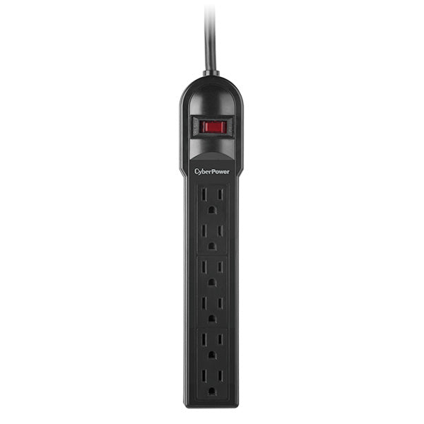 CyberPower CSB6012 surge protector Black 6 AC outlet(s) 400 V 3.6 m