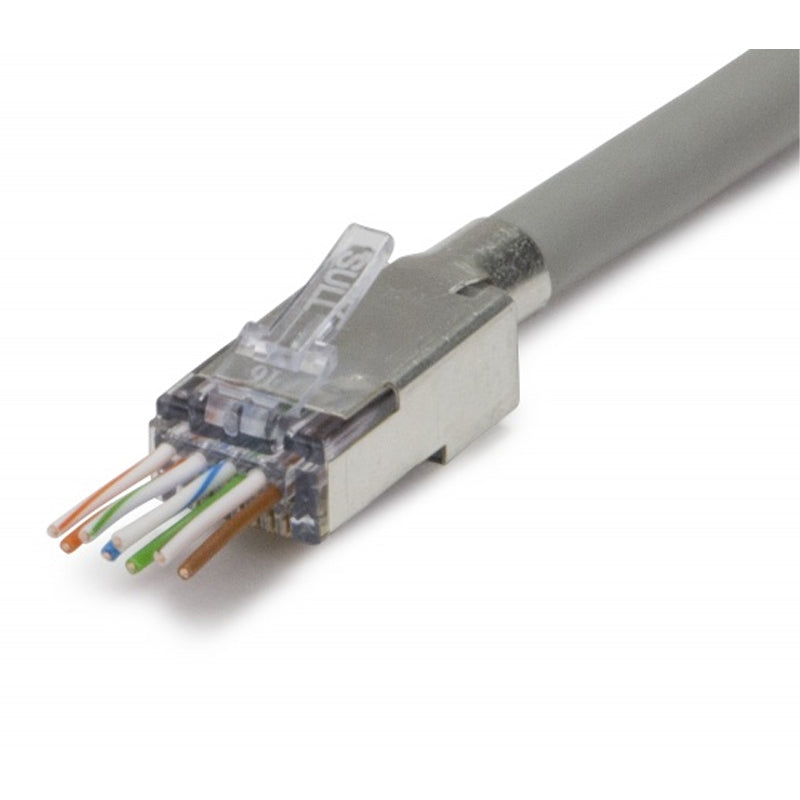Platinum Tools ezEX44 ezEX-RJ45 Cat6 Shielded External Hi-Lo stagger  50 Jar