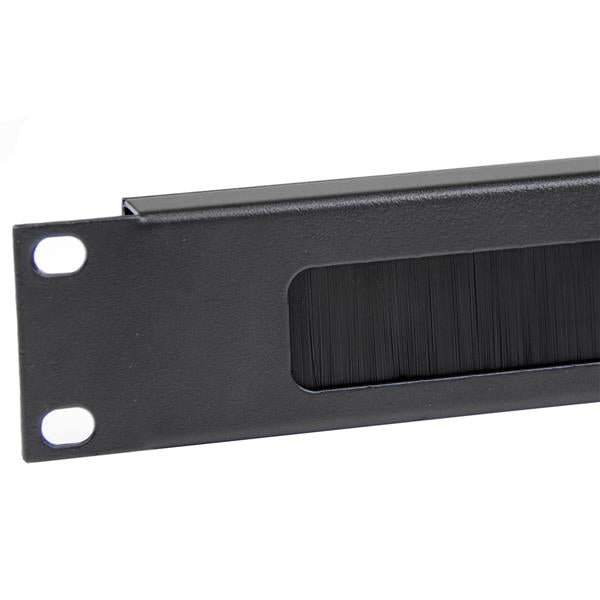 StarTech.com 1U High-density Brush Strip Cable Management Panel, Sturdy Steel Horizontal Data Centre Cable Organizer