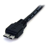StarTech.com 0.5m (1.5ft) Black SuperSpeed USB 3.0 (5Gbps) Cable A to Micro B - M/M