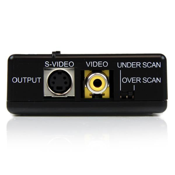 StarTech.com High Resolution VGA to Composite (RCA) or S-Video Converter - PC to TV - TAA