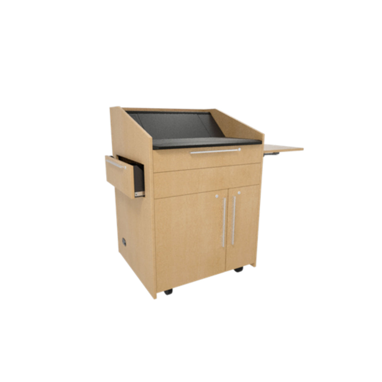 Middle Atlantic L5 Lectern Flip Up Shelf, Veneer, Demitasse Walnut