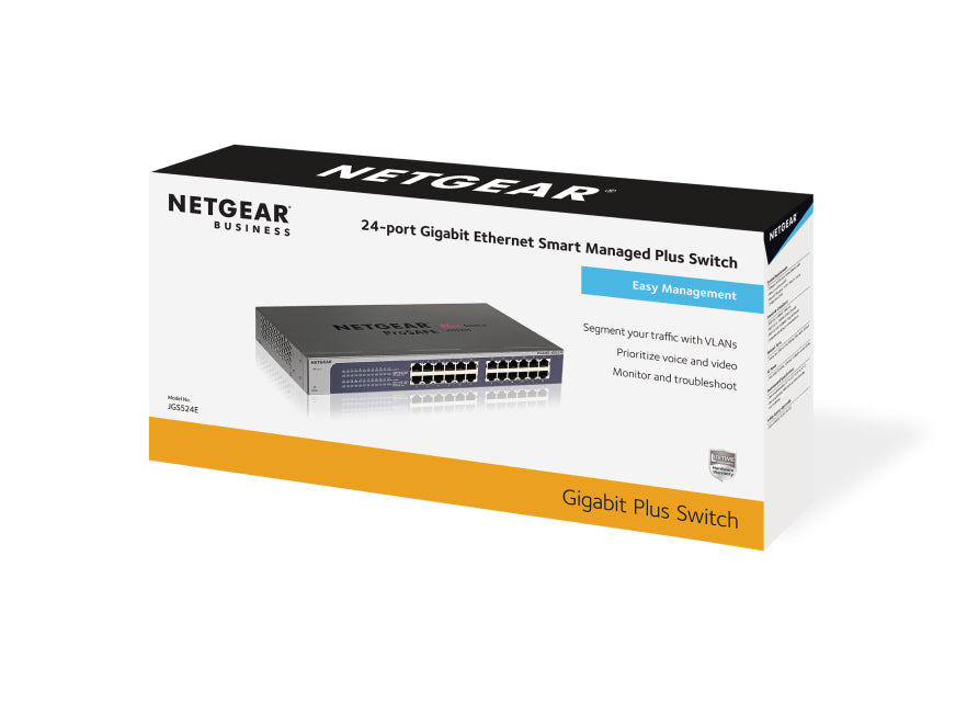 NETGEAR 24-Port Gigabit Ethernet Plus Switch (JGS524E)