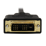 StarTech.com 6ft (2m) Micro HDMI to DVI Cable - Micro HDMI to DVI Adapter Cable - Micro HDMI Type-D Device to DVI-D Single Link Monitor/Display/Projector Video Converter Cord - Durable