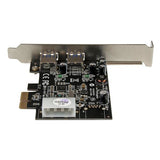 StarTech.com 2 Port PCI Express PCIe SuperSpeed (5Gbps) USB 3.0 Card Adapter with UASP - LP4 Power