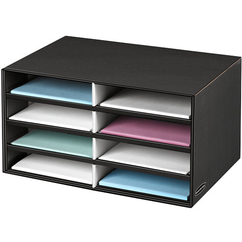 Fellowes 6170301 literature rack 8 shelves Black, Grey