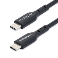 StarTech.com 10ft (3m) USB-C Charging Cable, Charge & Sync, 60W (3A) PD, USB 2.0 Laptop Charger Cable, TPE Jacket - Black USB C Charging Cord