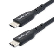 StarTech.com 6ft (1.8m) USB-C Charging Cable, Charge & Sync, 60W (3A) PD, USB 2.0 Laptop Charger Cable, TPE Jacket - Black USB C Charging Cord
