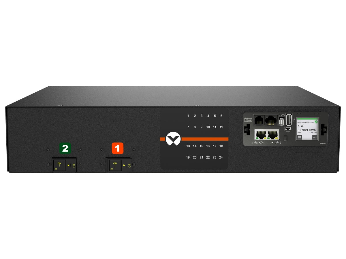 Vertiv Geist MNU5MDR6-24CF18-3TL6A0H10-S power distribution unit (PDU) 24 AC outlet(s) 0U Black