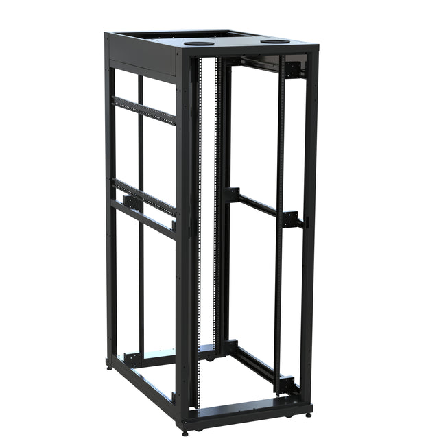 Middle Atlantic 42 RU SNE Series Rack Frame, 48 Inches Deep, 30 Inches Wide with Cage Nut Rackrail