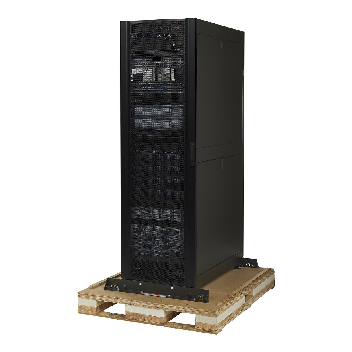 APC NetShelter SX, Server Rack Enclosure, 42U, Shock Packaging, 2000 lbs, Black, 2124H x 750W x 1070D mm