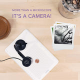 Plugable Technologies Digital Microscope with Flexible Arm Observation Stand Compatible with USB and USB-C Windows, macOS, ChromeOS, iPad (USB C), Android, Linux systems (2MP, 250x Magnification)