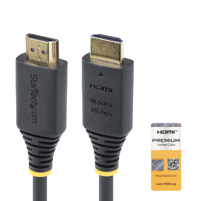StarTech.com 30ft (9.1m) Active High Speed HDMI Cable, 4K 60Hz/1440p 144Hz, HDR10/HDCP 2.2/ARC, 18Gbps, UHD HDMI 2.0 Cord for TV/Monitor/Display, TPE Jacket