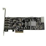 StarTech.com 4 Port PCI Express PCIe SuperSpeed (5Gbps) USB 3.0 Card Adapter w/ 2 Dedicated 5Gbps Channels - UASP - SATA / LP4 Power