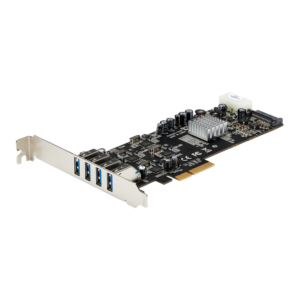 StarTech.com 4 Port USB 3.0 PCIe Card w/ 4 Dedicated 5Gbps Channels (USB 3.2 Gen 1) - UASP - SATA / LP4 Power - PCI Express Adapter Card
