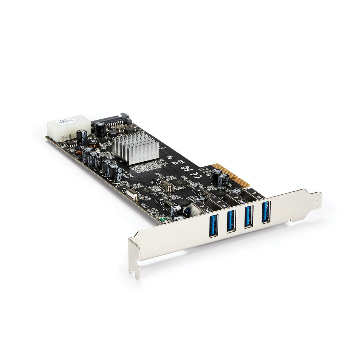 StarTech.com 4 Port USB 3.0 PCIe Card w/ 4 Dedicated 5Gbps Channels (USB 3.2 Gen 1) - UASP - SATA / LP4 Power - PCI Express Adapter Card